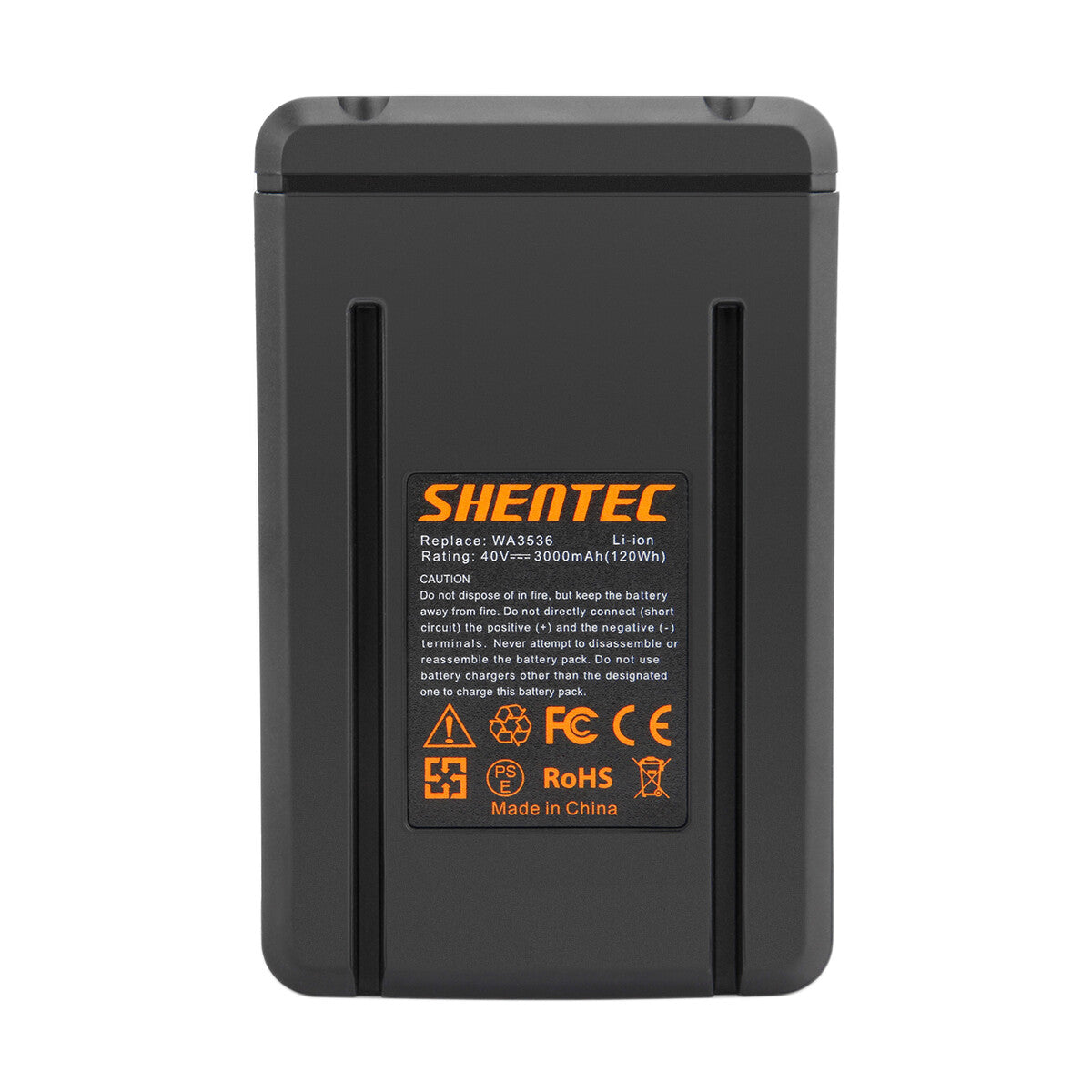 SHENTEC 3.0Ah 40V Li-ion Battery For WORX WA3536 WA3734 WG268E WG568E WG168E WG368E WG770E