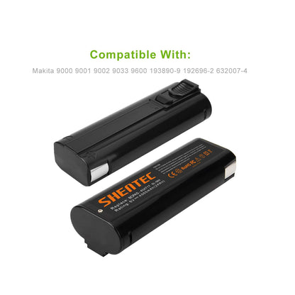 SHENTEC 2 Packs 4000mAh 6V Battery Compatible with Paslode