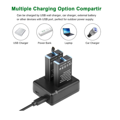 SHENTEC 3.85 V, 2000 mAh Li-Ion for GoPro Enduro Battery
