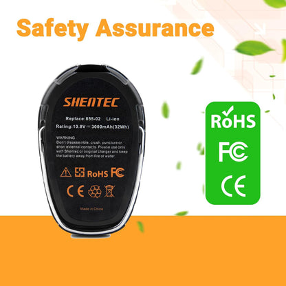 SHENTEC 10.8V 3000mAh Battery Compatible with Dremel Cordless Tool