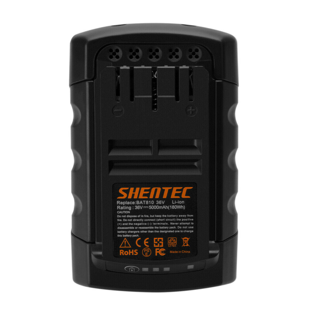SHENTEC 2 X 5.0Ah 36V Li-ion Replacement Battery for Bosch BAT810 GSB GSR 36 V-Li GBH 36 VF-Li BAT818