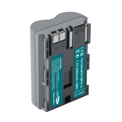 2x BP-511 Battery &LCD Dual Charger For Canon EOS 40D 50D BP-511A 300D 20D 30D