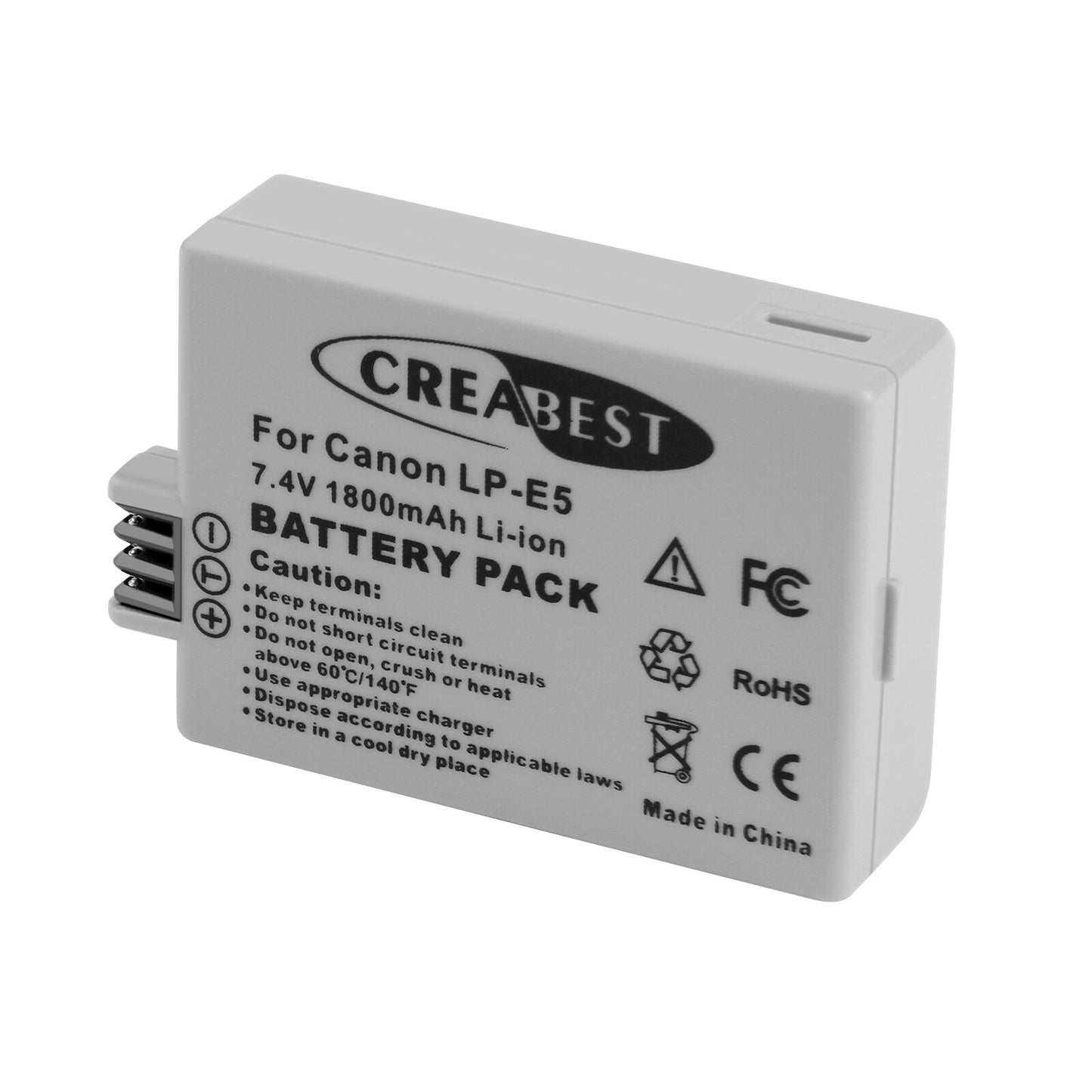 2× LP-E5 Battery 1800mAh For Canon EOS 450D 500D 1000D Rebel T1i Xs Kiss X3 X2
