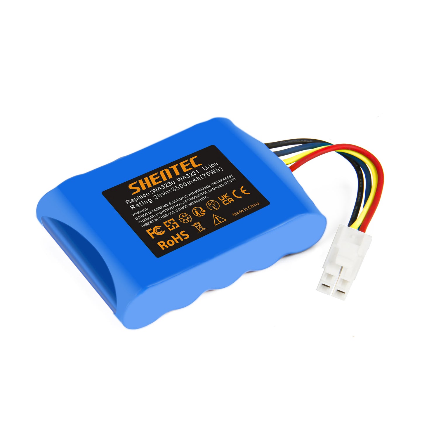 SHENTEC 20V Li-ion 3500mAh Battery for Worx 50032774 50032492 WA3230 WA3231 WR092S