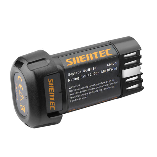 SHENTEC 8V 2000mAh Lithium-Ion Battery For Dewalt DCB080 DCL023 DW4390 DCF680N1 DCF680G2