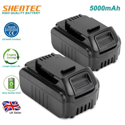 SHENTEC 2 Packs 14.4V 5AH Li-ion Battery For DeWalt DCB142 DCB141 DCB140 DCD720 DCD735 DCD730