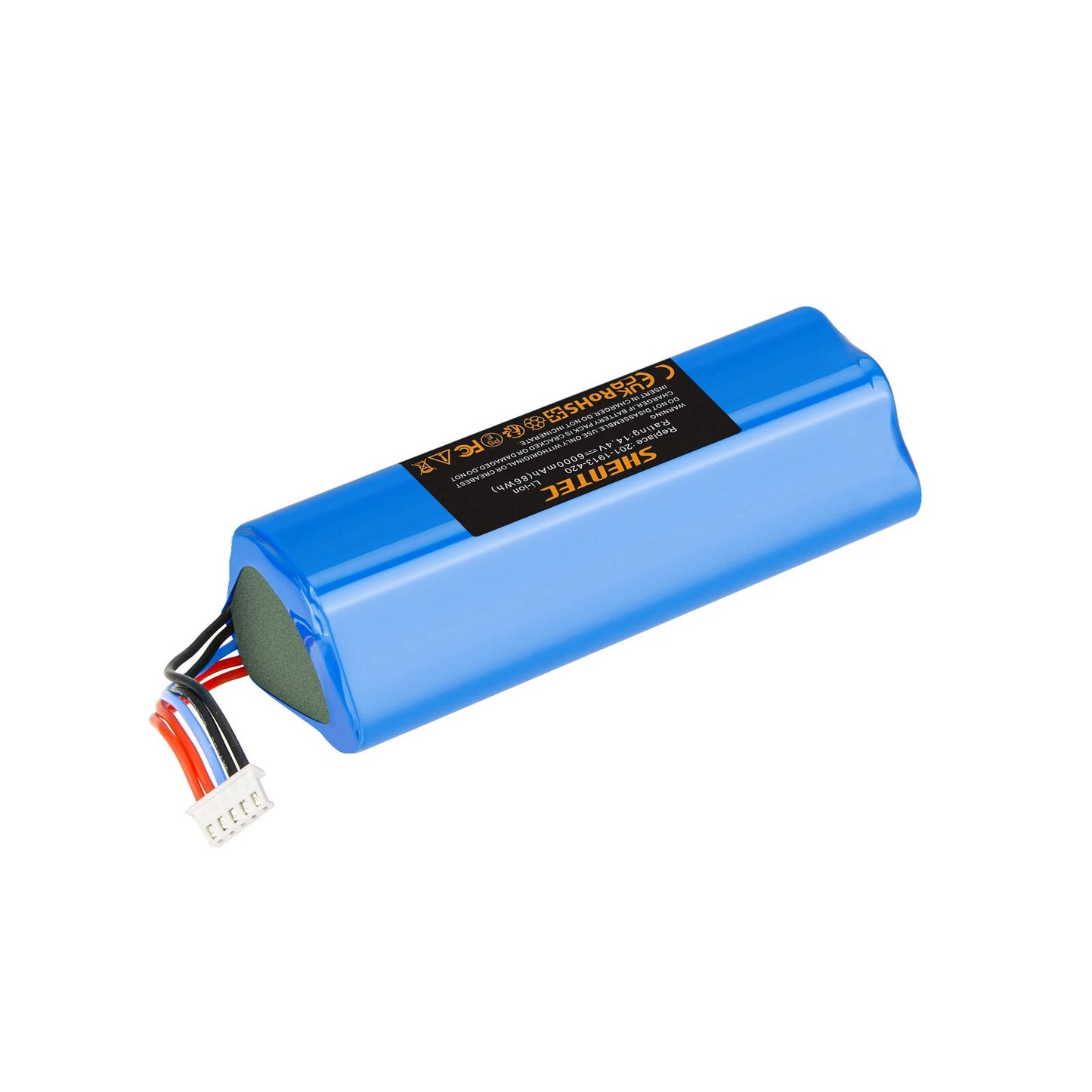 SHENTEC 2x6Ah 14.4V Li-ion Battery for Ecovacs 201-1913-4200 S10-Li-144-5200 DBX11-11/21