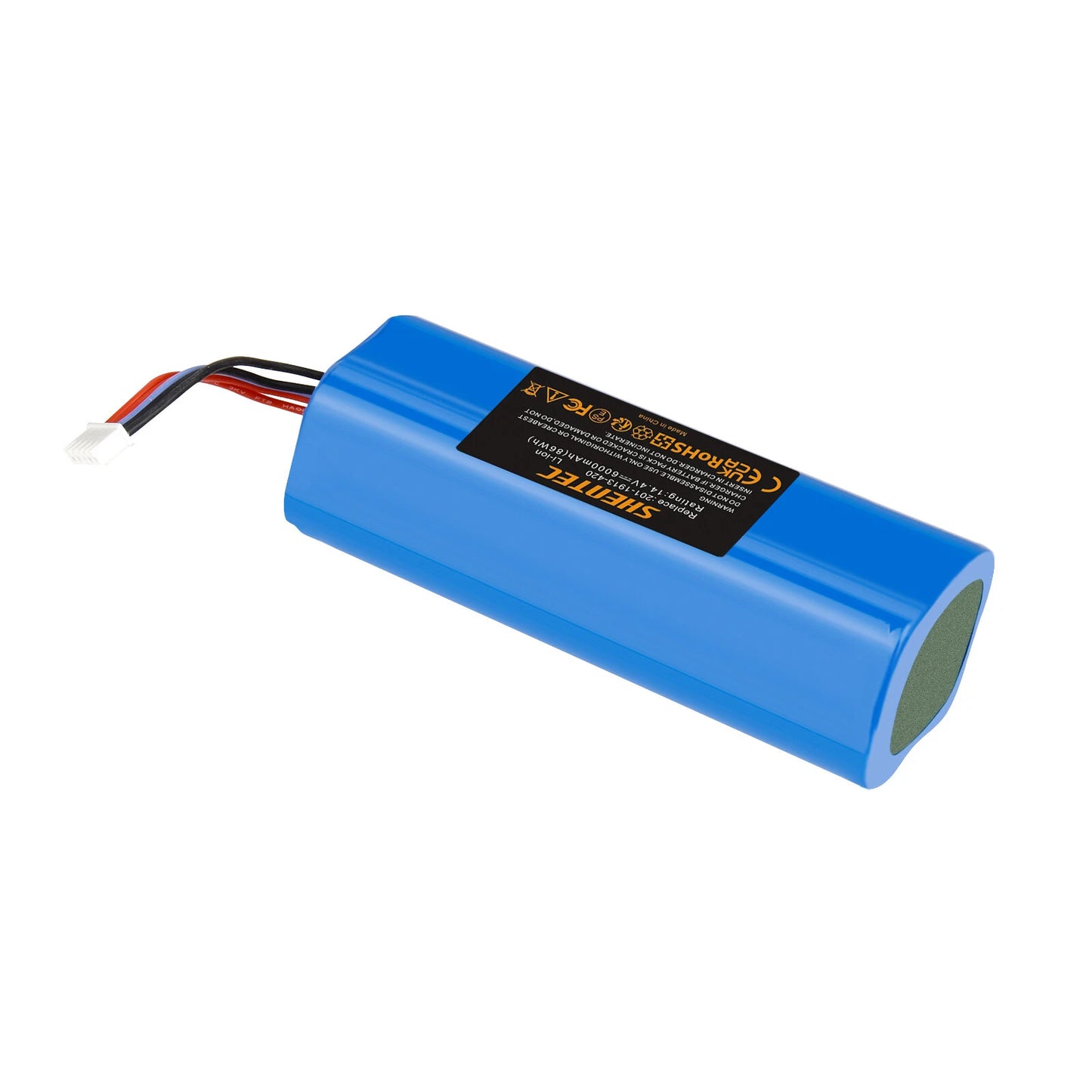 SHENTEC 2x6Ah 14.4V Li-ion Battery for Ecovacs 201-1913-4200 S10-Li-144-5200 DBX11-11/21