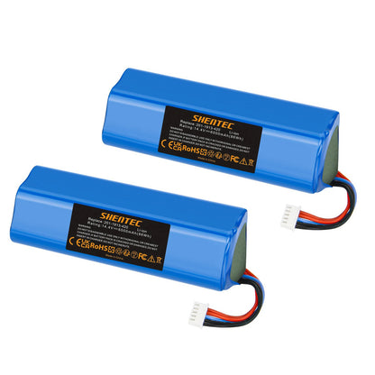 SHENTEC 2x6Ah 14.4V Li-ion Battery for Ecovacs 201-1913-4200 S10-Li-144-5200 DBX11-11/21