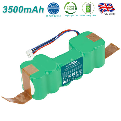 SHENTEC 2X 12V 3500mAh Ni-MH Battery For DD4G 10001568 Deebot Ozmo DN55 M89 O601 O610