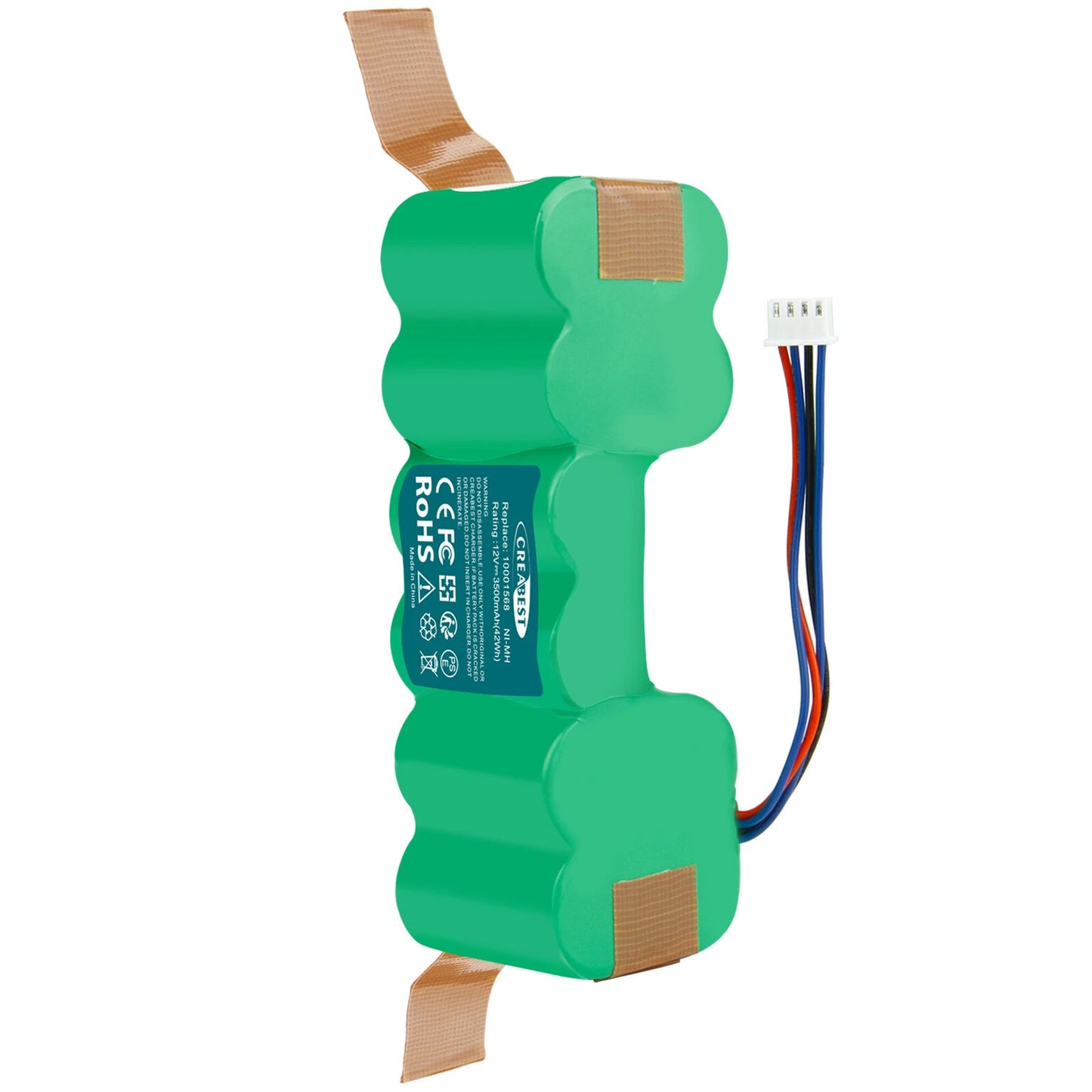 SHENTEC 2X 12V 3500mAh Ni-MH Battery For DD4G 10001568 Deebot Ozmo DN55 M89 O601 O610