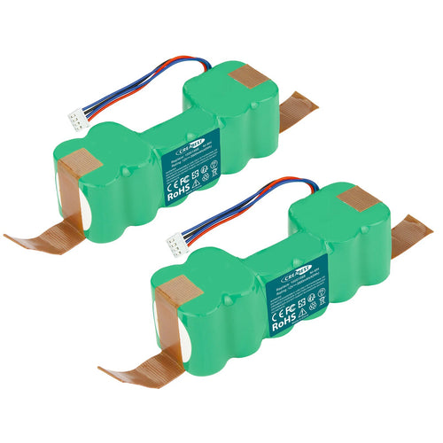 SHENTEC 2X 12V 3500mAh Ni-MH Battery For DD4G 10001568 Deebot Ozmo DN55 M89 O601 O610