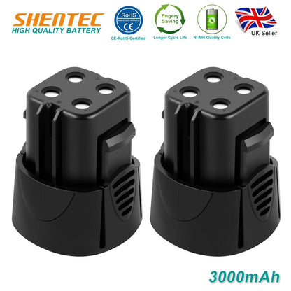 SHENTEC 2X 3Ah Ni-MH Battery For Dremel 755-01 750-02 7300-N/8 5000755-01 7300 PT