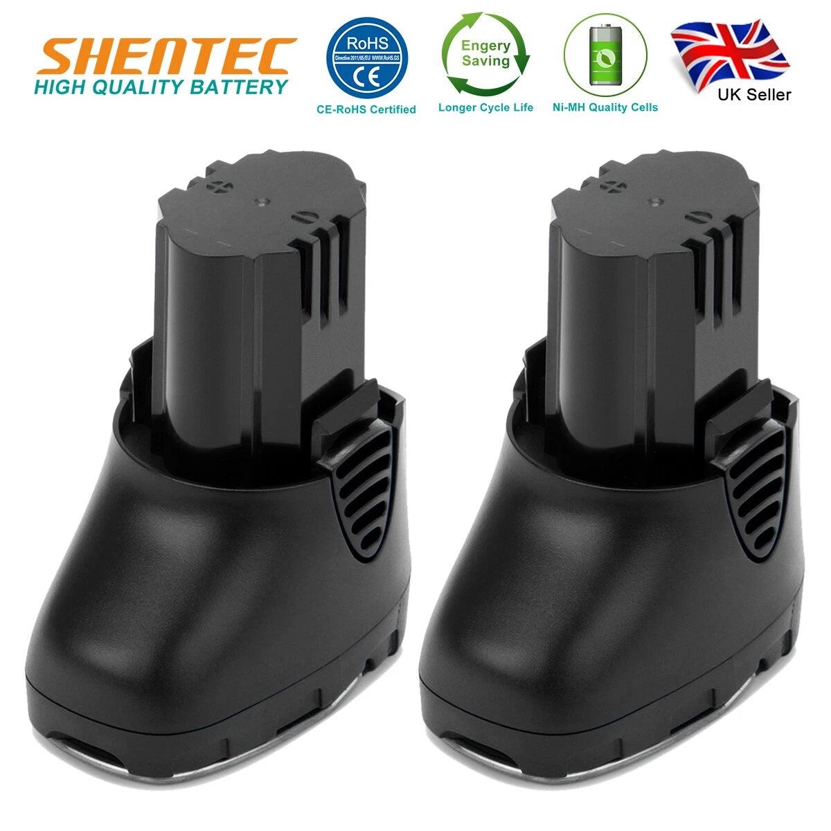 SHENTEC 2 Pack 10.8V 3.5AH Battery For Dremel 855-02 8000-01 8001-01 8001-02 855-45