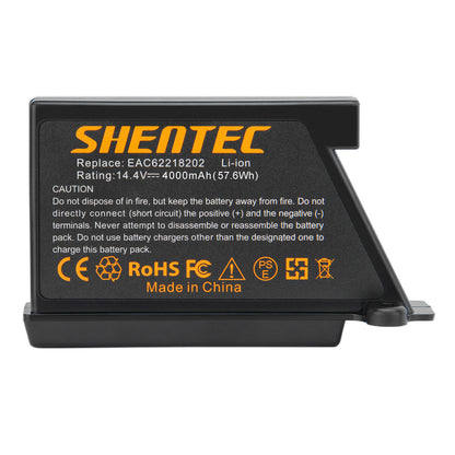 SHENTEC 2X 14.4V 4.0Ah Li-ion Battery for LG EAC60766104 EAC60766105 EAC60766101 VR1012W