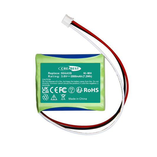3.6V 2000mAh Ni-MH 50AA5S Replacement Battery For Tonies Toniebox Musicbox Soundbox