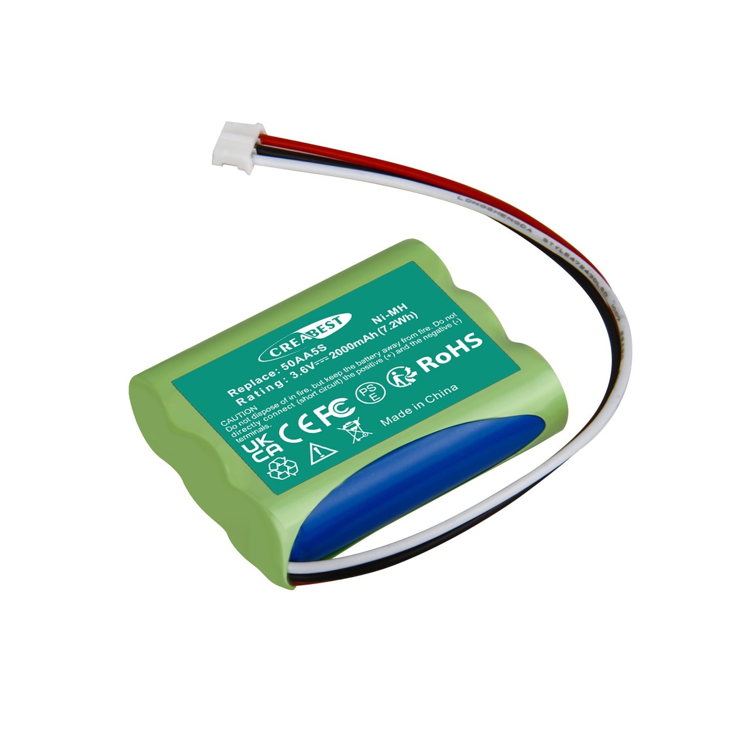 3.6V 2000mAh Ni-MH 50AA5S Replacement Battery For Tonies Toniebox Musicbox Soundbox