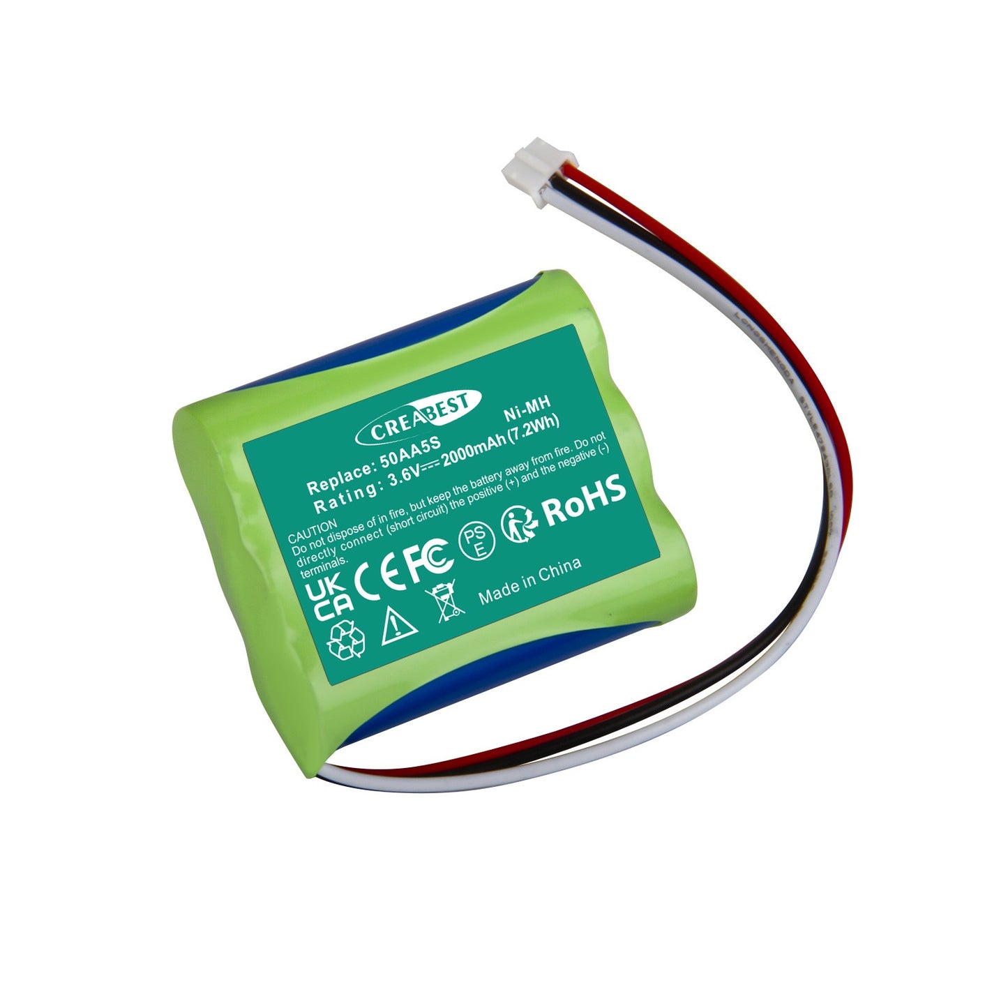 3.6V 2000mAh Ni-MH 50AA5S Replacement Battery For Tonies Toniebox Musicbox Soundbox