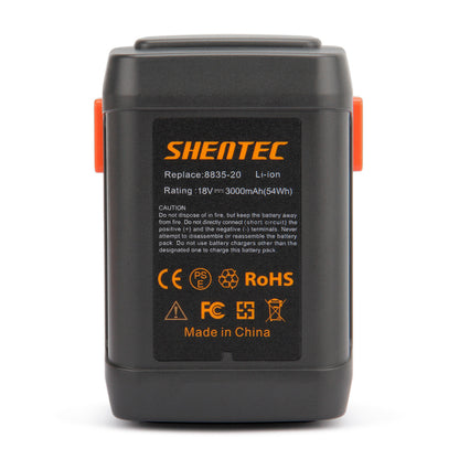 SHENTEC 3000mAh 18V Li-ion Battery For Gardena ERGOCUT 48 LI 8878 8839 8835-20 8835-U
