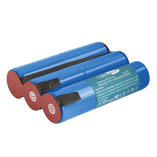 SHENTEC 3000mAh 7.2V Ni-MH Battery for Gardena Hedge Shears Accu 6 Battery 6 Grass Shears ST 6