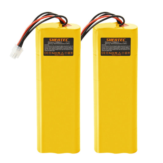 SHENTEC 2x 4000mAh 18V Ni-MH Battery For Husqvarna Automobil 210C 220AC 230ACX G2 2004-2006