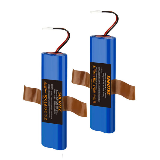 SHENTEC 2x 3.5Ah 14.4V Li-ion Battery 18650B4-4S1P-AGX-2 For ILIFE V3s Pro V5s Pro V8s V50