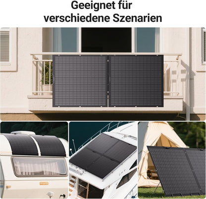 960W Flexible Solar Panel Kit, 4 x 240 W Flexible Solar Module, IP67, Solar Cell Photovoltaic Off Grid, for Motorhome, Car, Shed, Roof, Boat, Balcony
