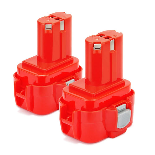 SHENTEC 2x 9.6V 4.0AH Ni-MH Battery for Makita PA09 9100 9120 9122 9135 6207D 6226D