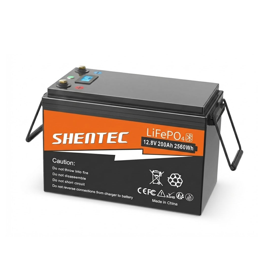 SHENTEC 12V 200Ah Lithium LiFePO4 Battery for Boat Camper 6000+Cycle