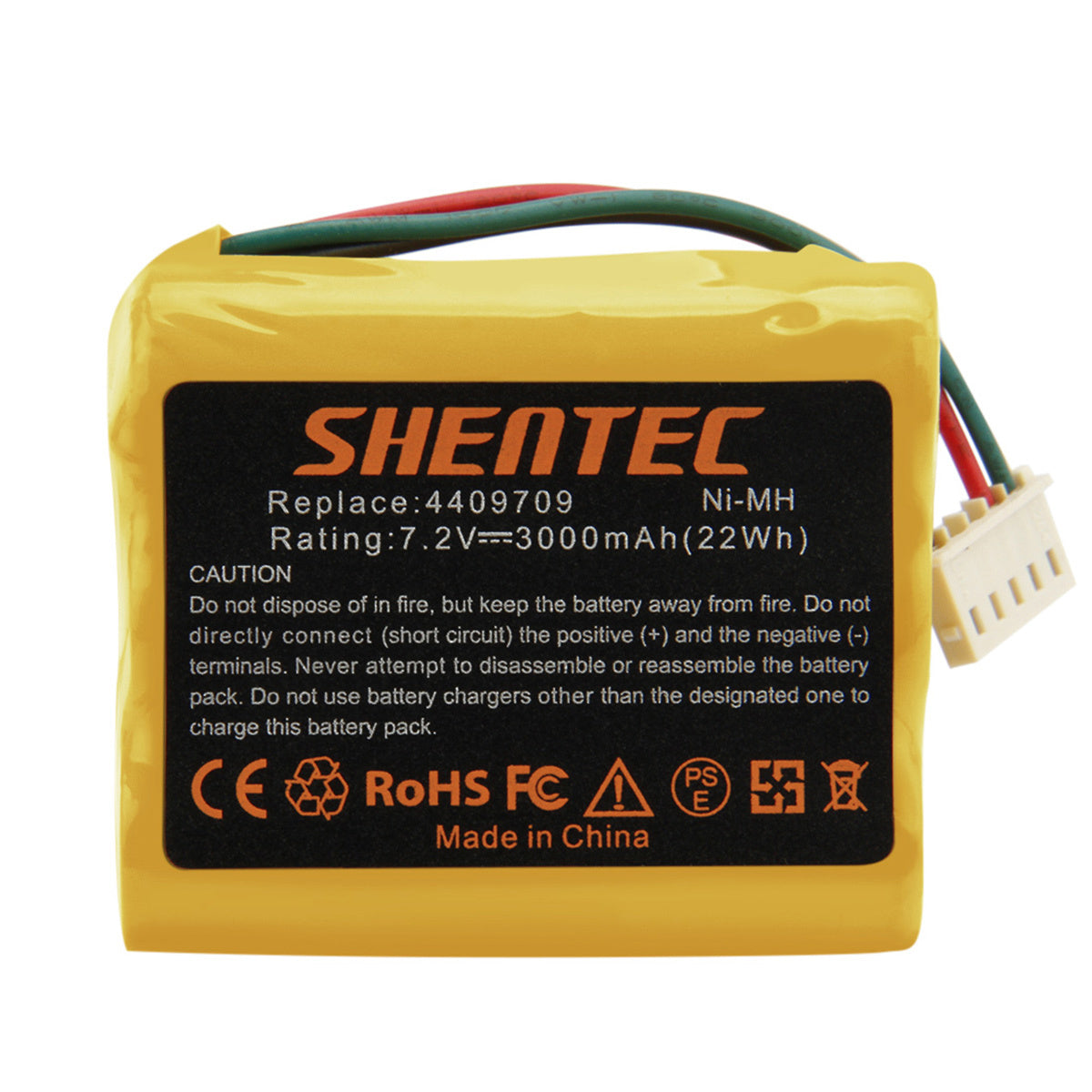 SHENTEC 7.2V 3.0AH Ni-MH Battery For iRobot Braava 390 380T 390T 380 4409709 Mint Plus 5200