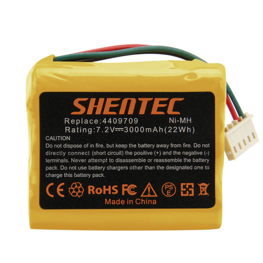 SHENTEC 7.2V 3.0AH Ni-MH Battery For iRobot Braava 390 380T 390T 380 4409709 Mint Plus 5200