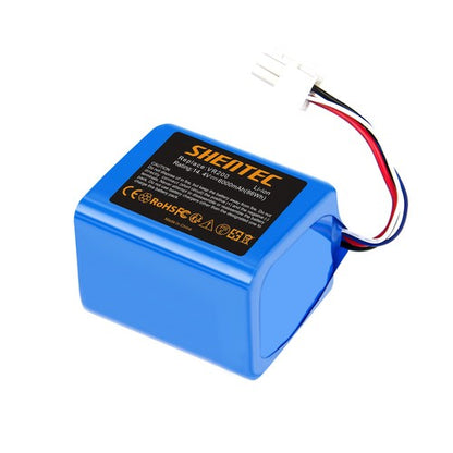 SHENTEC 6000mAh 14.4V Li-ion Battery For Vorwerk Kobold VR200 20884-1 4NCR18650P2-C001A