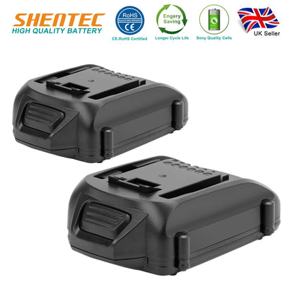 SHENTEC 2X 18V 4Ah Li-ion Battery For Worx WA3512 WA3520 WA3578 WG165 WG163 WG160