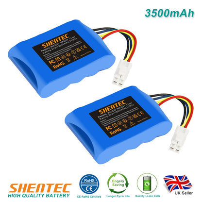SHENTEC 2x 3500mAh 20V Li-ion Battery For Worx 50032492 50032774 WA3230 WA3231 S500i